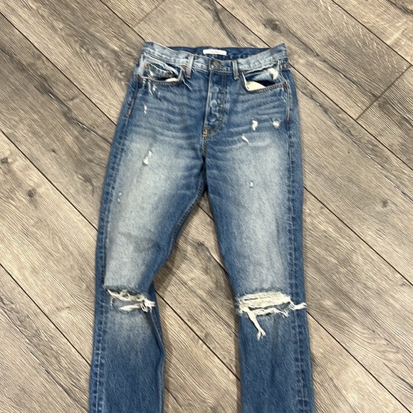 • GRLFRND • Karolina High Rise Skinny Jeans I Put A Spell On You Distressed 26 - Picture 4 of 5